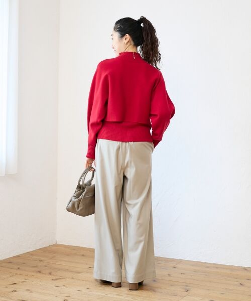 le.coeur blanc / ルクールブラン その他パンツ | 【吸湿/発熱】裏起毛ツータックパンツ | 詳細20