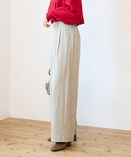 le.coeur blanc / ルクールブラン その他パンツ | 【吸湿/発熱】裏起毛ツータックパンツ | 詳細25