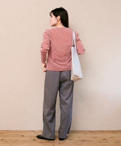 le.coeur blanc / ルクールブラン その他パンツ | 【吸湿/発熱】裏起毛ツータックパンツ | 詳細4