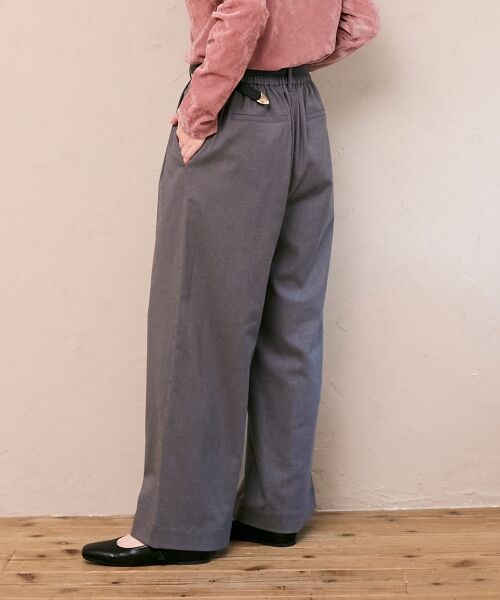 le.coeur blanc / ルクールブラン その他パンツ | 【吸湿/発熱】裏起毛ツータックパンツ | 詳細7