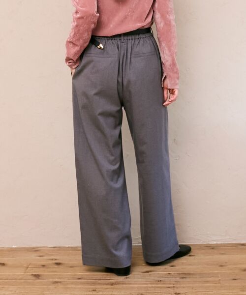 le.coeur blanc / ルクールブラン その他パンツ | 【吸湿/発熱】裏起毛ツータックパンツ | 詳細8