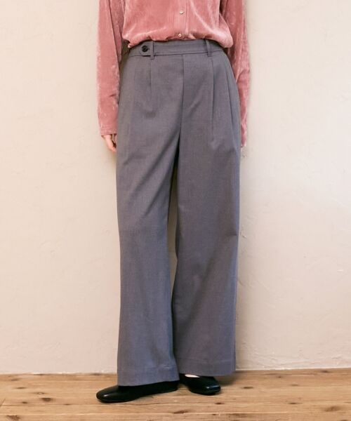 le.coeur blanc / ルクールブラン その他パンツ | 【吸湿/発熱】裏起毛ツータックパンツ | 詳細9