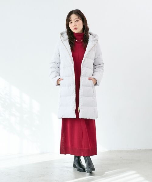 le.coeur blanc / ルクールブラン ロング・マキシ丈ワンピース | ウォッシャブルハイネックニットワンピース | 詳細11