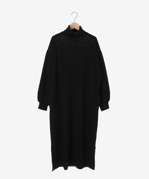 le.coeur blanc / ルクールブラン ロング・マキシ丈ワンピース | ウォッシャブルハイネックニットワンピース | 詳細12