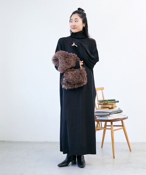 le.coeur blanc / ルクールブラン ロング・マキシ丈ワンピース | ウォッシャブルハイネックニットワンピース | 詳細18