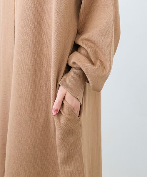 le.coeur blanc / ルクールブラン ロング・マキシ丈ワンピース | ウォッシャブルハイネックニットワンピース | 詳細24