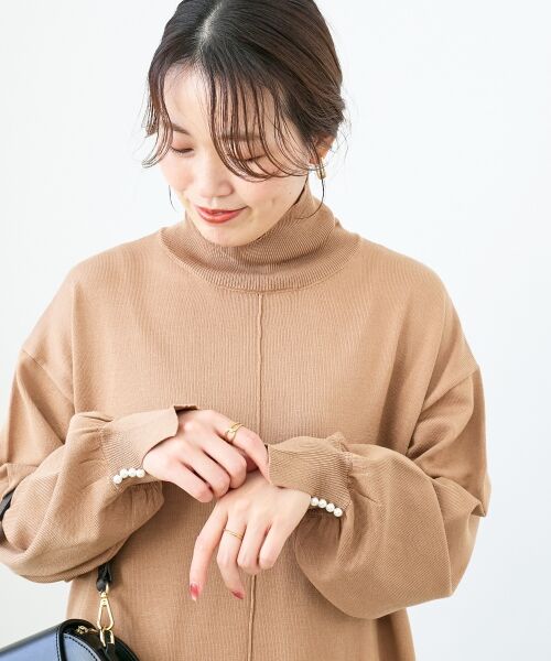 le.coeur blanc / ルクールブラン ロング・マキシ丈ワンピース | ウォッシャブルハイネックニットワンピース | 詳細26