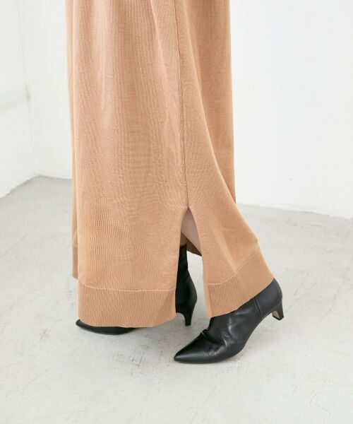 le.coeur blanc / ルクールブラン ロング・マキシ丈ワンピース | ウォッシャブルハイネックニットワンピース | 詳細27