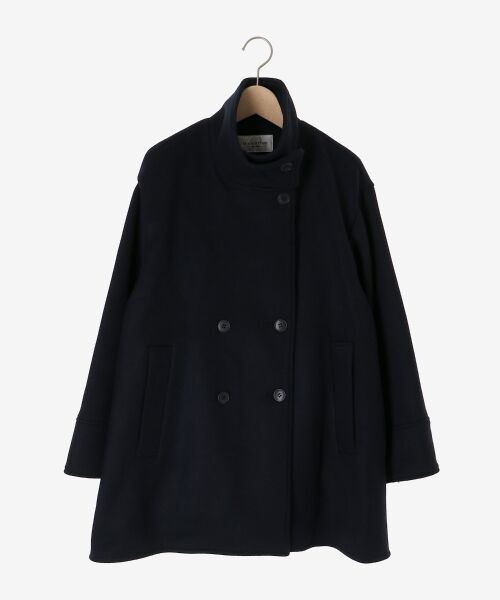 le.coeur blanc / ルクールブラン その他アウター | スタンドネックテントラインウールコート | 詳細2