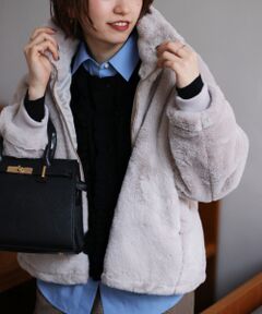 le.coeur blanc / ルクールブラン ブルゾン | フェイクファーブルゾン