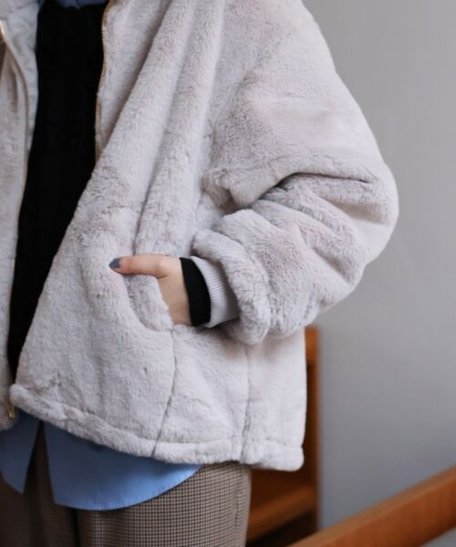 le.coeur blanc / ルクールブラン ブルゾン | フェイクファーブルゾン | 詳細13