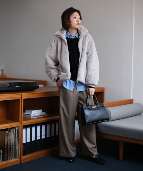 le.coeur blanc / ルクールブラン ブルゾン | フェイクファーブルゾン | 詳細16