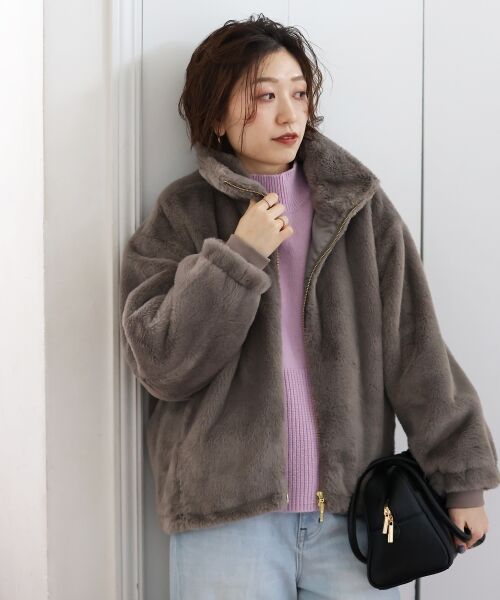 le.coeur blanc / ルクールブラン ブルゾン | フェイクファーブルゾン | 詳細20