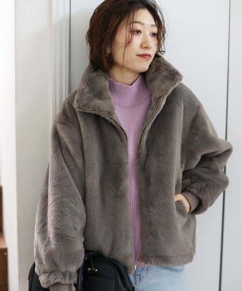 le.coeur blanc / ルクールブラン ブルゾン | フェイクファーブルゾン | 詳細21