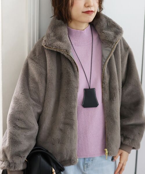 le.coeur blanc / ルクールブラン ブルゾン | フェイクファーブルゾン | 詳細22