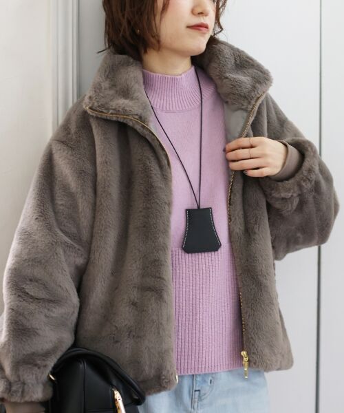 le.coeur blanc / ルクールブラン ブルゾン | フェイクファーブルゾン | 詳細23