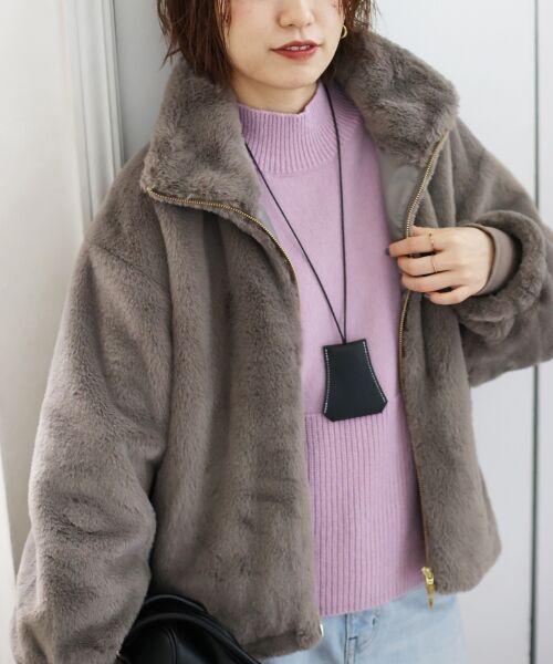 le.coeur blanc / ルクールブラン ブルゾン | フェイクファーブルゾン | 詳細24