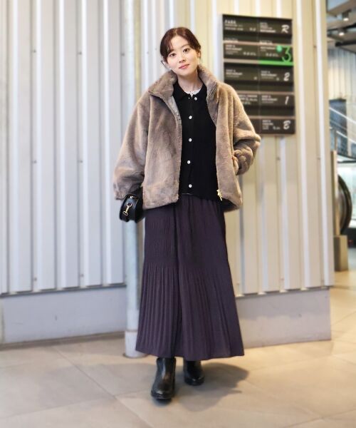 le.coeur blanc / ルクールブラン ブルゾン | フェイクファーブルゾン | 詳細27