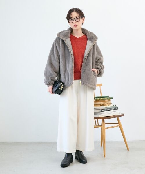 le.coeur blanc / ルクールブラン ブルゾン | フェイクファーブルゾン | 詳細28