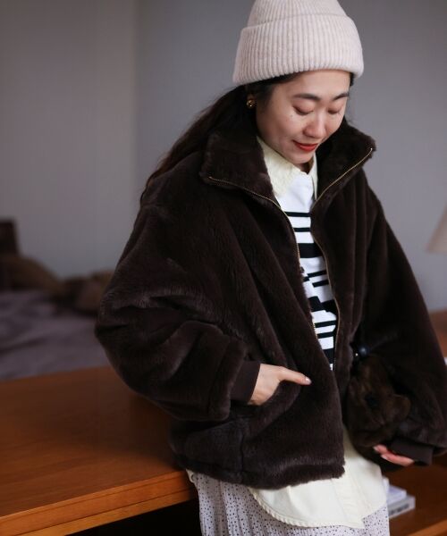 le.coeur blanc / ルクールブラン ブルゾン | フェイクファーブルゾン | 詳細4