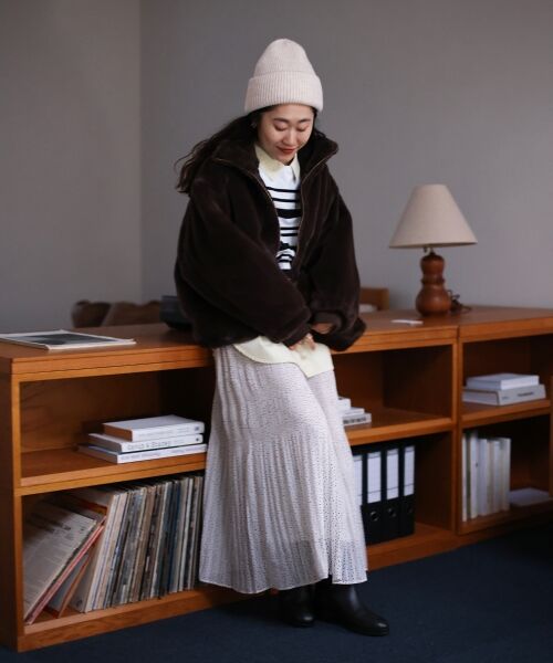 le.coeur blanc / ルクールブラン ブルゾン | フェイクファーブルゾン | 詳細6