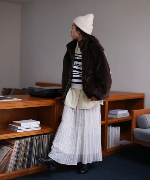 le.coeur blanc / ルクールブラン ブルゾン | フェイクファーブルゾン | 詳細7