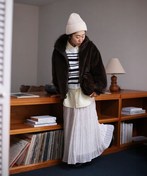 le.coeur blanc / ルクールブラン ブルゾン | フェイクファーブルゾン | 詳細8