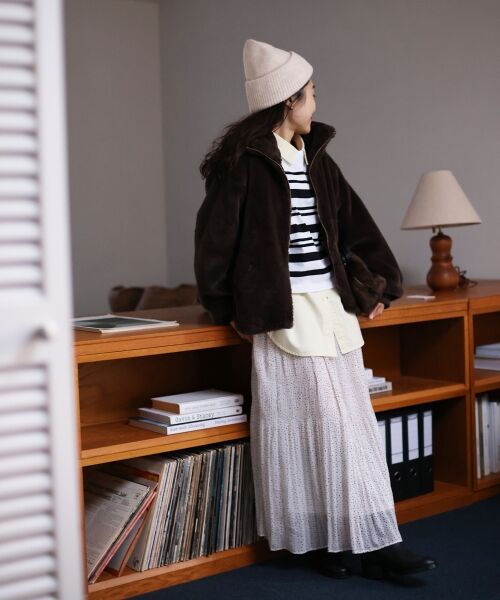 le.coeur blanc / ルクールブラン ブルゾン | フェイクファーブルゾン | 詳細9