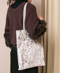 le.coeur blanc / ルクールブラン トートバッグ | ベロア3ポケットトートバッグ