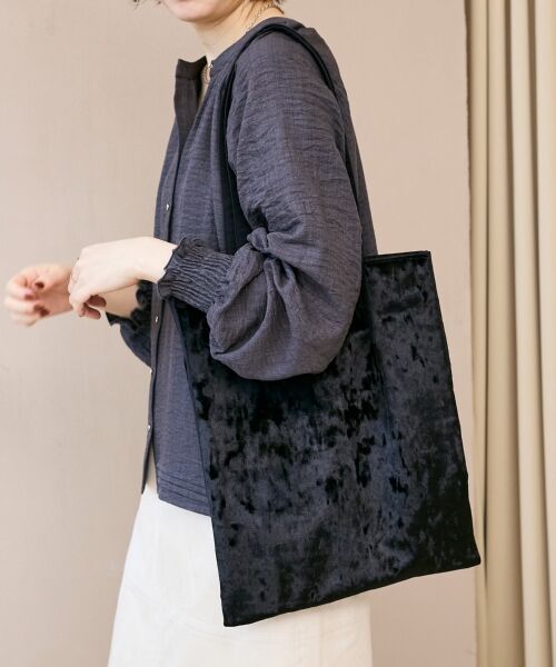 le.coeur blanc / ルクールブラン トートバッグ | ベロア3ポケットトートバッグ | 詳細2