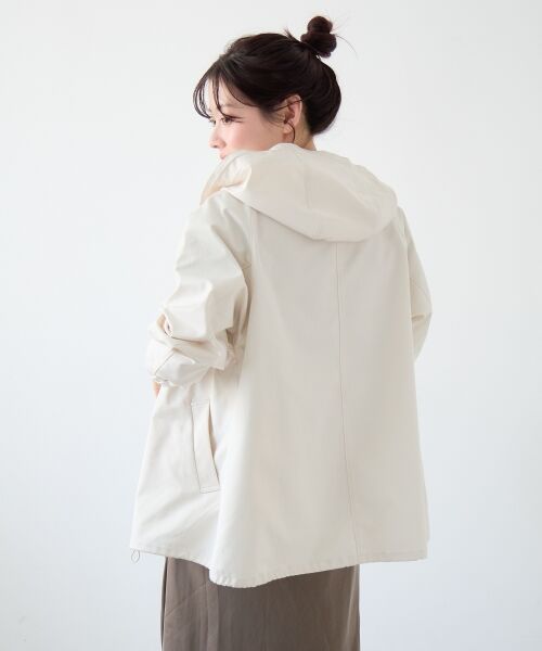 le.coeur blanc / ルクールブラン ブルゾン | ツイルストレッチフードブルゾン | 詳細10