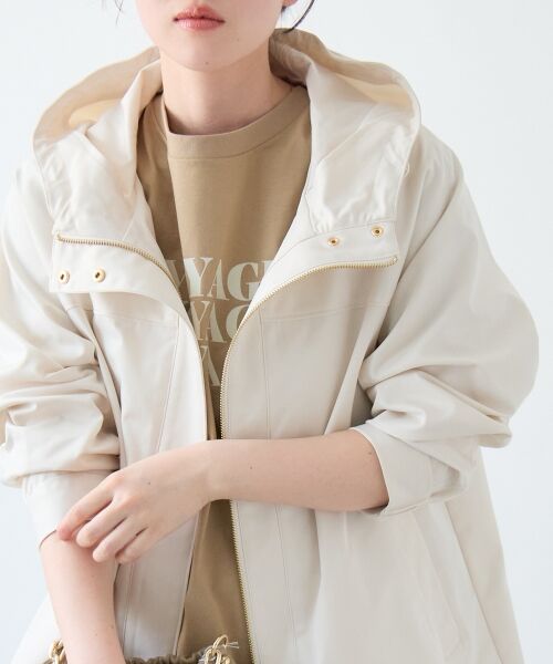 le.coeur blanc / ルクールブラン ブルゾン | ツイルストレッチフードブルゾン | 詳細11