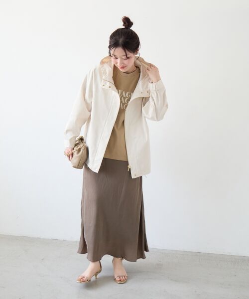 le.coeur blanc / ルクールブラン ブルゾン | ツイルストレッチフードブルゾン | 詳細12