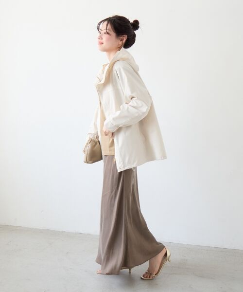 le.coeur blanc / ルクールブラン ブルゾン | ツイルストレッチフードブルゾン | 詳細13