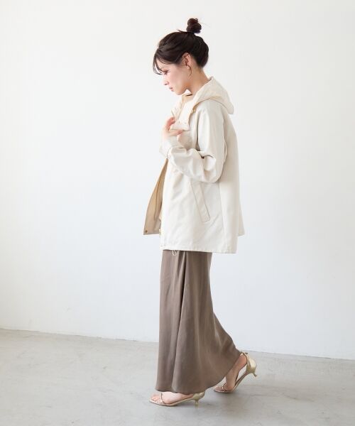 le.coeur blanc / ルクールブラン ブルゾン | ツイルストレッチフードブルゾン | 詳細14