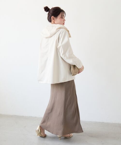 le.coeur blanc / ルクールブラン ブルゾン | ツイルストレッチフードブルゾン | 詳細15