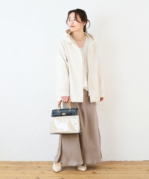 le.coeur blanc / ルクールブラン ブルゾン | ツイルストレッチフードブルゾン | 詳細16