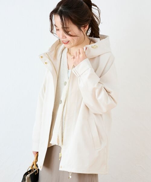 le.coeur blanc / ルクールブラン ブルゾン | ツイルストレッチフードブルゾン | 詳細17