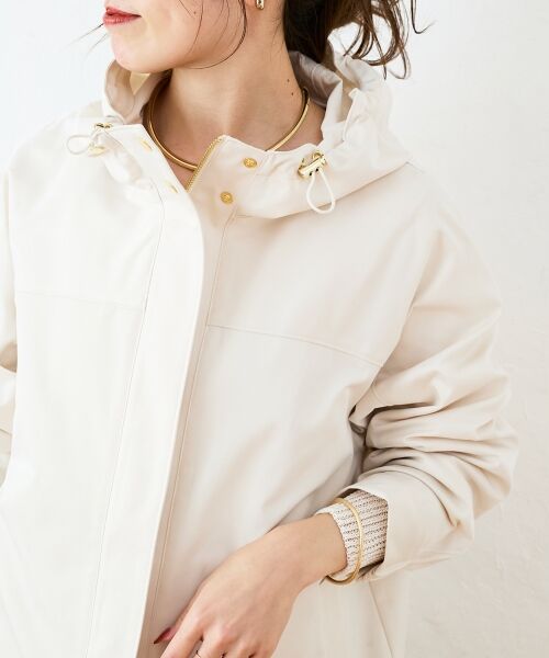 le.coeur blanc / ルクールブラン ブルゾン | ツイルストレッチフードブルゾン | 詳細18