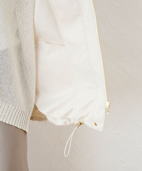 le.coeur blanc / ルクールブラン ブルゾン | ツイルストレッチフードブルゾン | 詳細20