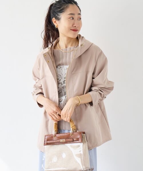 le.coeur blanc / ルクールブラン ブルゾン | ツイルストレッチフードブルゾン | 詳細22