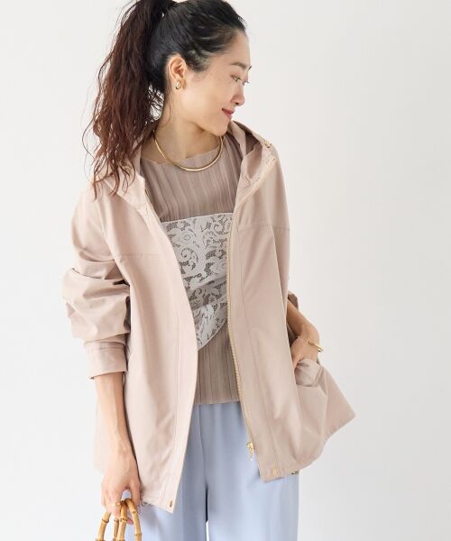 le.coeur blanc / ルクールブラン ブルゾン | ツイルストレッチフードブルゾン | 詳細24