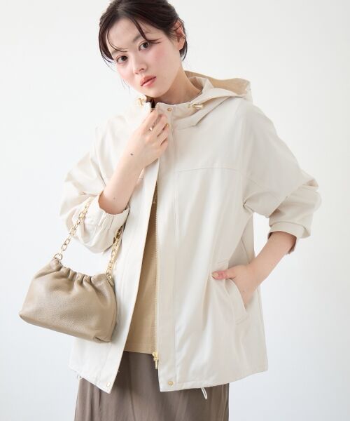 le.coeur blanc / ルクールブラン ブルゾン | ツイルストレッチフードブルゾン | 詳細7