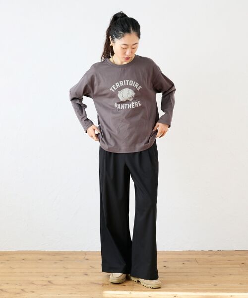 le.coeur blanc / ルクールブラン Tシャツ | ヴィンテージライクロゴロングTシャツ | 詳細10