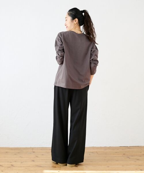 le.coeur blanc / ルクールブラン Tシャツ | ヴィンテージライクロゴロングTシャツ | 詳細12