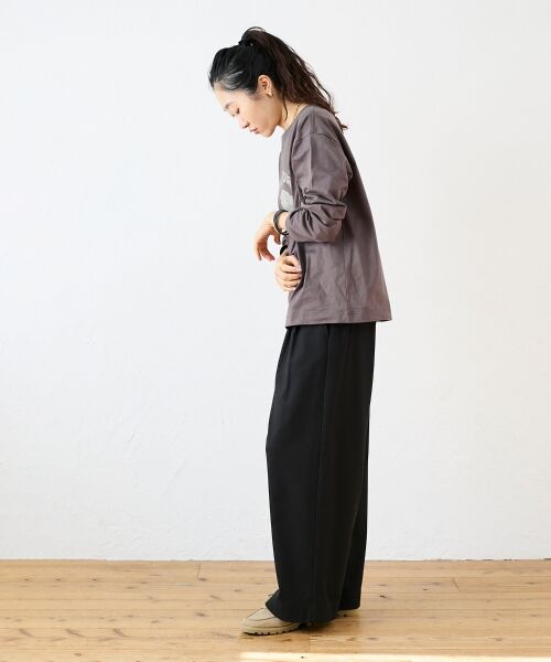 le.coeur blanc / ルクールブラン Tシャツ | ヴィンテージライクロゴロングTシャツ | 詳細13