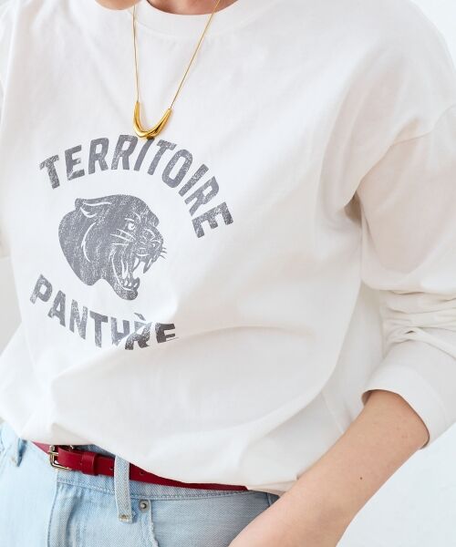 le.coeur blanc / ルクールブラン Tシャツ | ヴィンテージライクロゴロングTシャツ | 詳細18