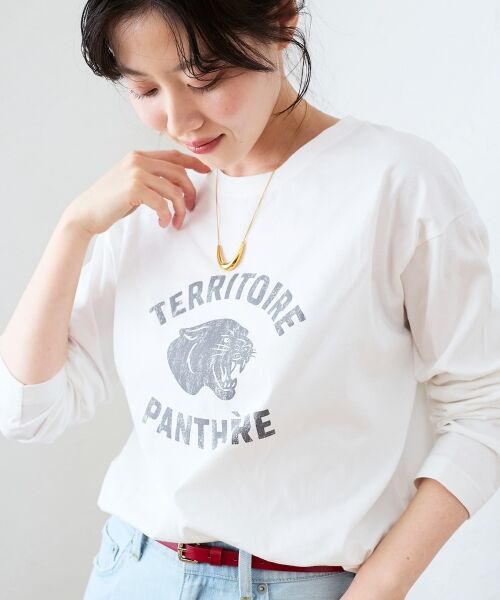 le.coeur blanc / ルクールブラン Tシャツ | ヴィンテージライクロゴロングTシャツ | 詳細19