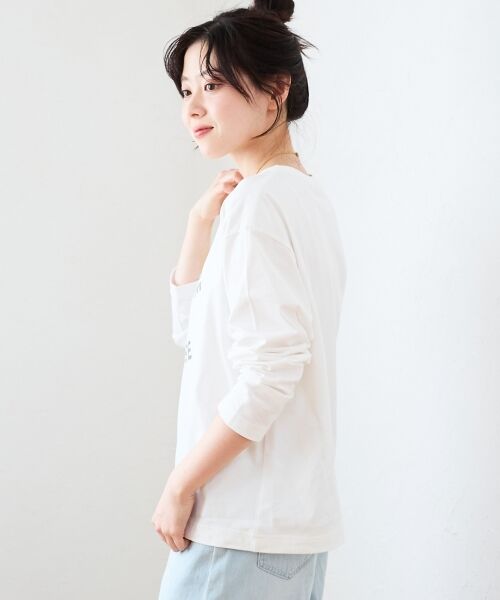 le.coeur blanc / ルクールブラン Tシャツ | ヴィンテージライクロゴロングTシャツ | 詳細21