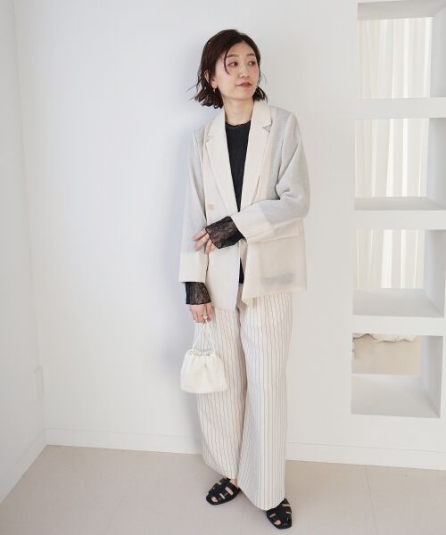 le.coeur blanc / ルクールブラン カットソー | 袖切替シアーワッシャープルオーバー | 詳細22